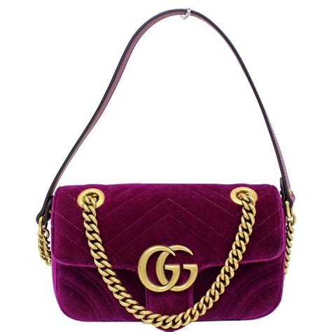 velvet marmont gucci|Gucci Marmont velvet crossbody.